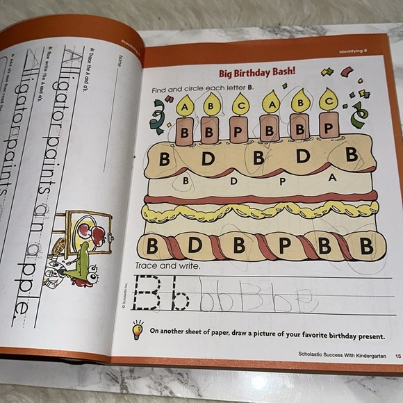 Scholastic Kindergarten Workbook - Yellow and Blue - Picture 7 of 17